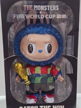 The Monsters x FIFA World Cup 2026 Blue Plush Mascot Toy